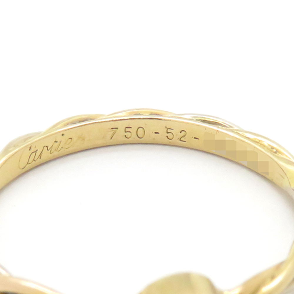 Cartier Ruby Three Colors Twisted Ring White Pink… - image 7